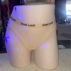 GOOD LUCK Mesh Thong